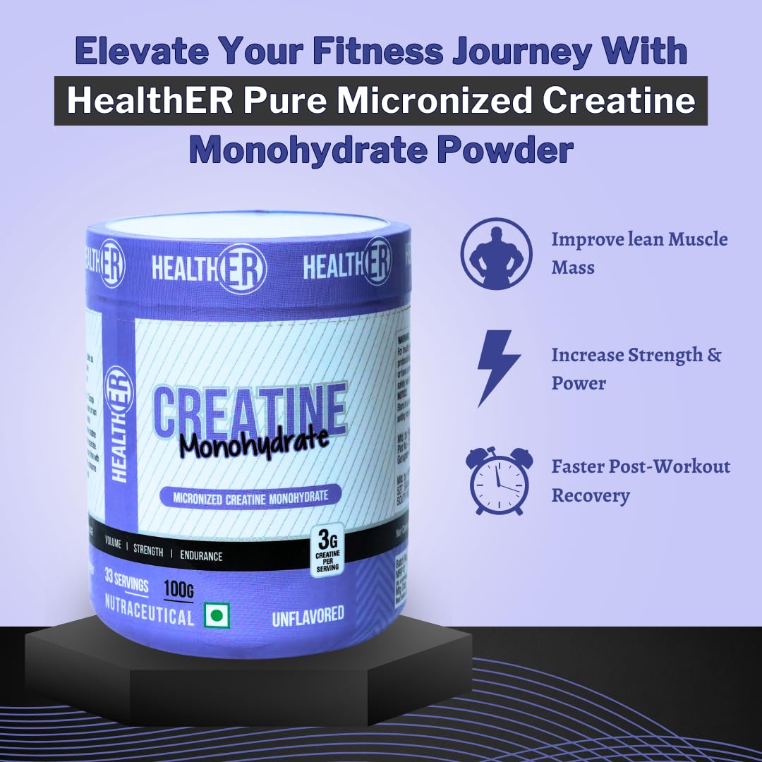 Pure Micronised Creatine Monohydrate Powder