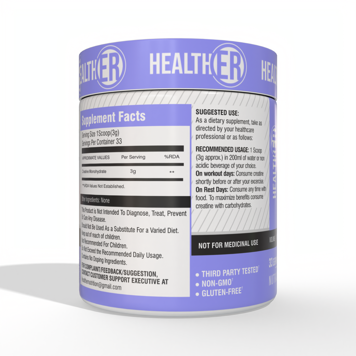 Pure Micronised Creatine Monohydrate Powder