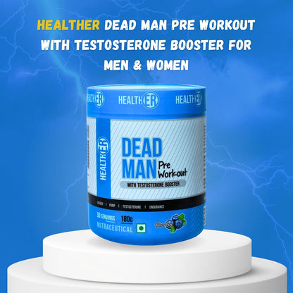 Dead Man Pre Workout with Testosterone Booster for Men & Women