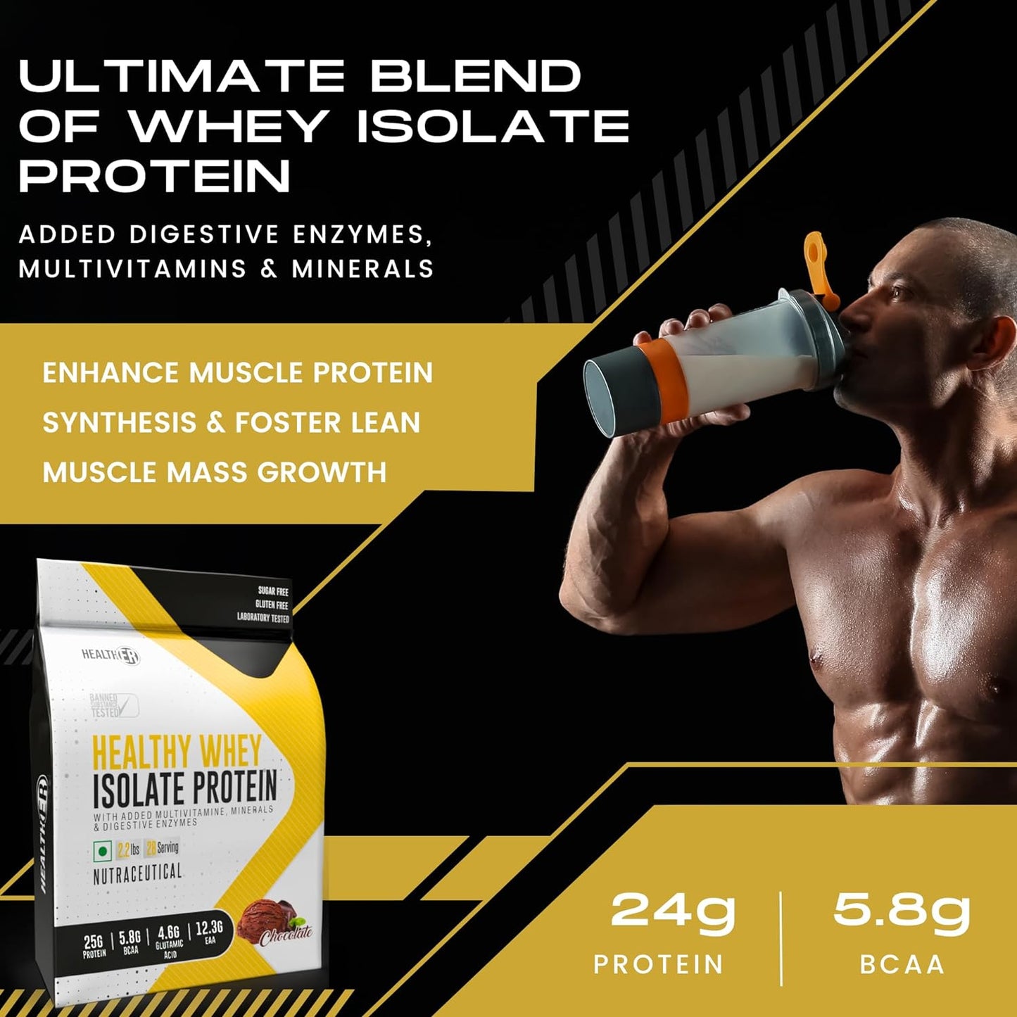 Whey Isolate Protein with added Multivitamin & Minerals