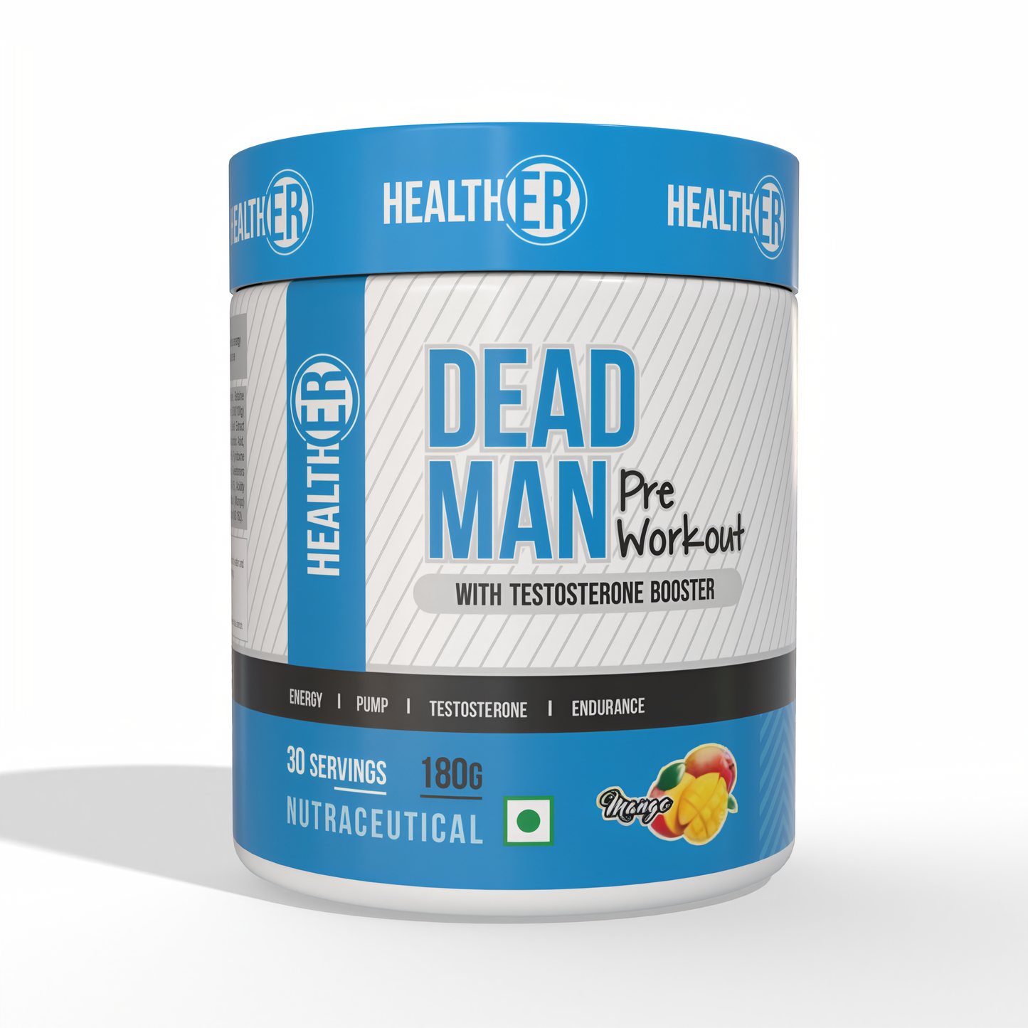 Dead Man Pre Workout with Testosterone Booster for Men & Women